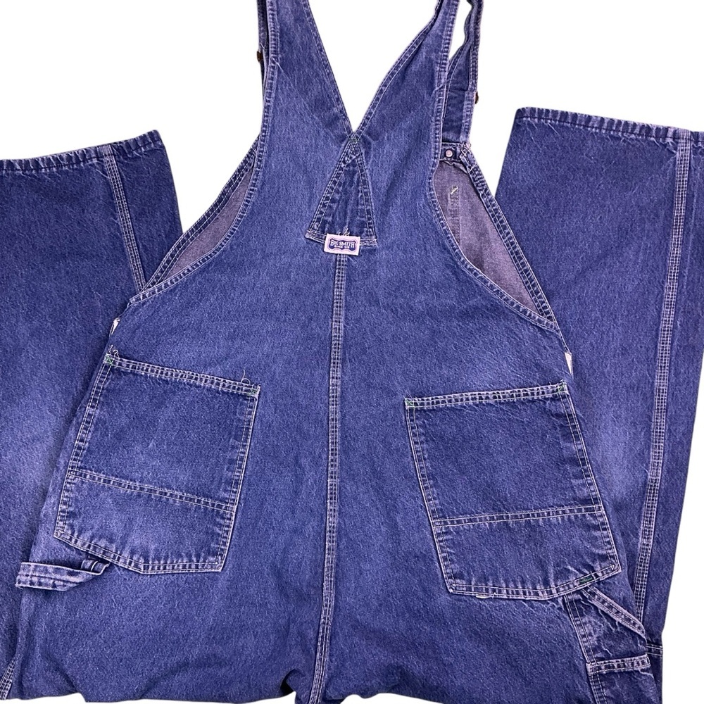 Vintage Big Smith bib overalls medium wash - Picture 2 of 7
